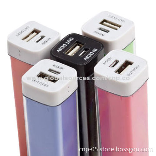 2,200mAh Pocket Power Banks with Lipstick Design, Sized 91 x 25 x 25mm